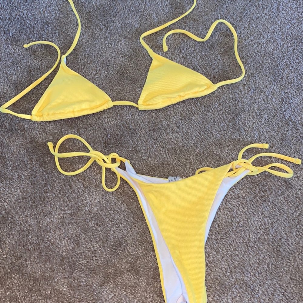Yellow bikini